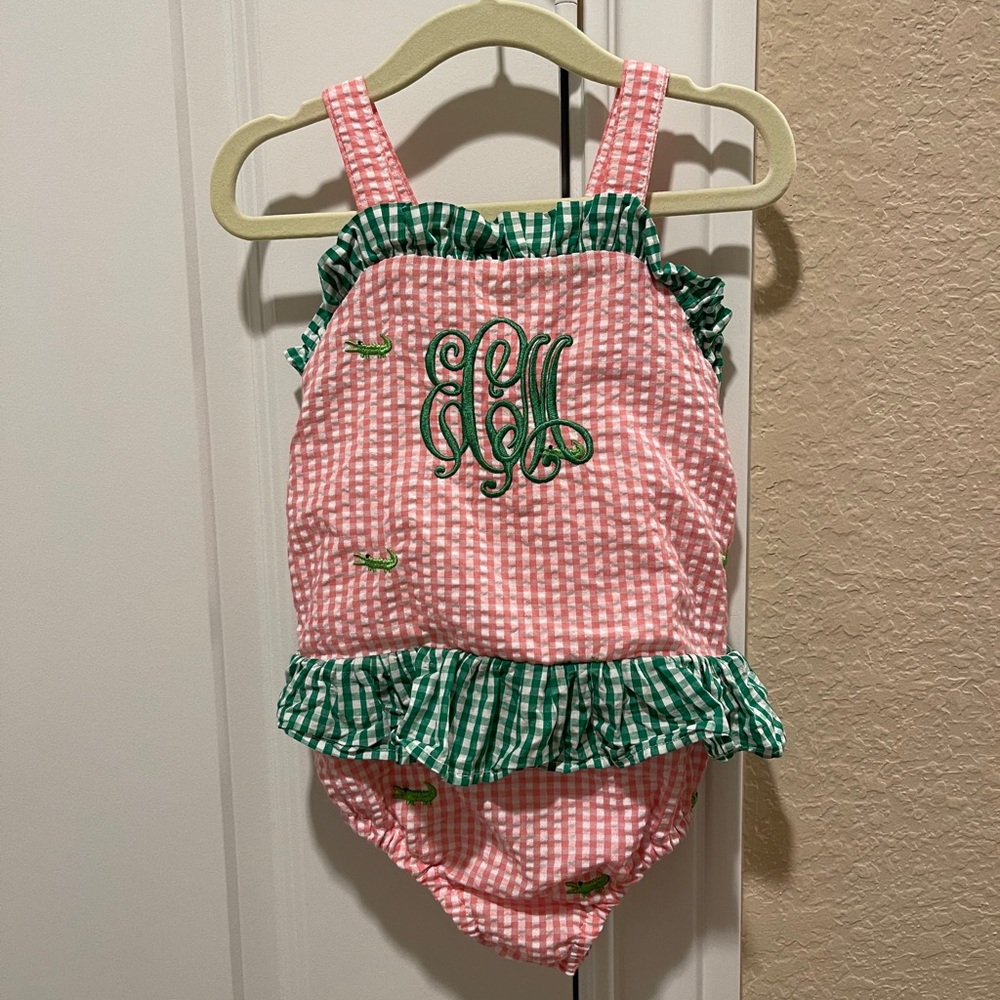 Monogrammed Cecil and Lou 3T Sunsuit - eCm